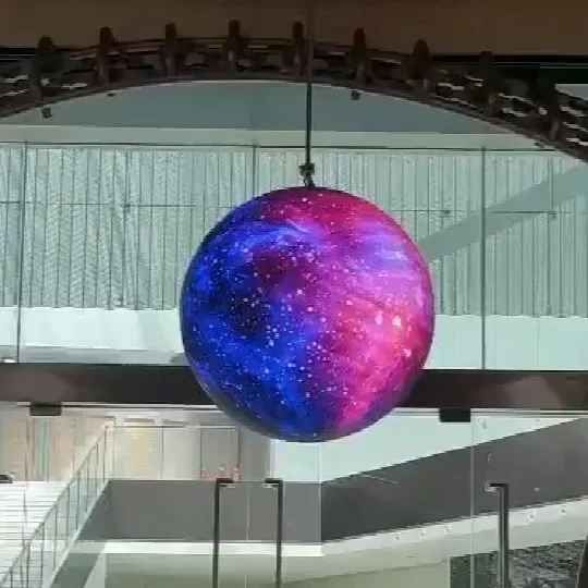 P1 P3 RGB Interior Esférico Circular Creativo Cubo Circular Pantalla LED de Superficie Cilíndrica